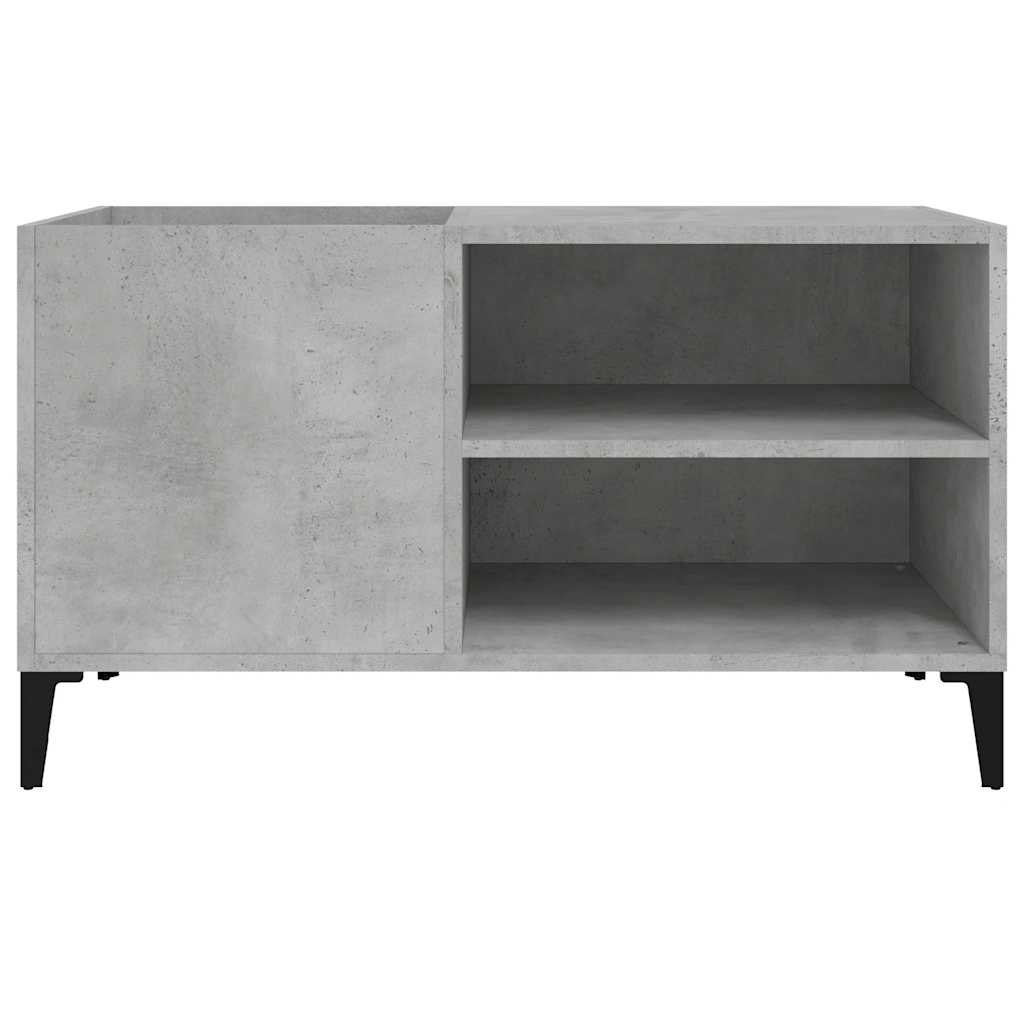 vidaXL Record Cabinet Concrete Grey 84,5x38x48 cm Engineered Wood 4