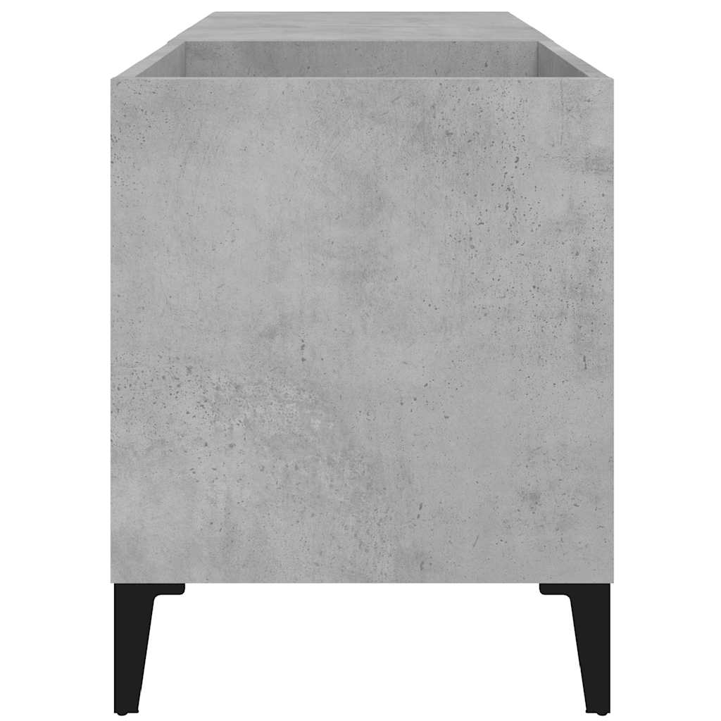 vidaXL Record Cabinet Concrete Grey 84,5x38x48 cm Engineered Wood 5