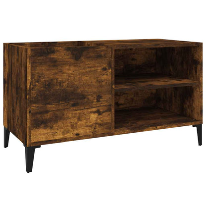 vidaXL Record Cabinet Smoked Oak 84,5x38x48 cm Engineered Wood 2