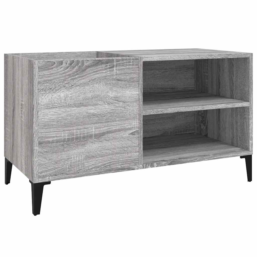 vidaXL Record Cabinet Grey Sonoma 84,5x38x48 cm Engineered Wood 2