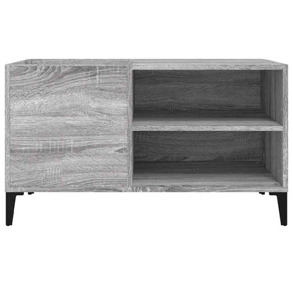 vidaXL Record Cabinet Grey Sonoma 84,5x38x48 cm Engineered Wood 4