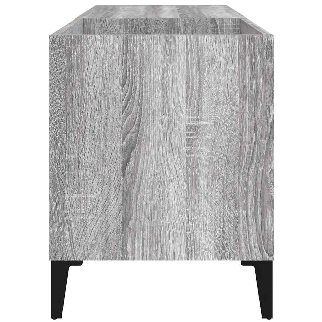vidaXL Record Cabinet Grey Sonoma 84,5x38x48 cm Engineered Wood 5