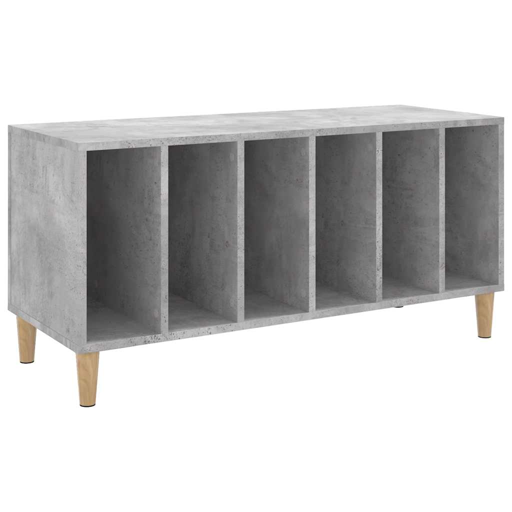 vidaXL Record Cabinet Concrete Grey 100x38x48 cm Engineered Wood 2