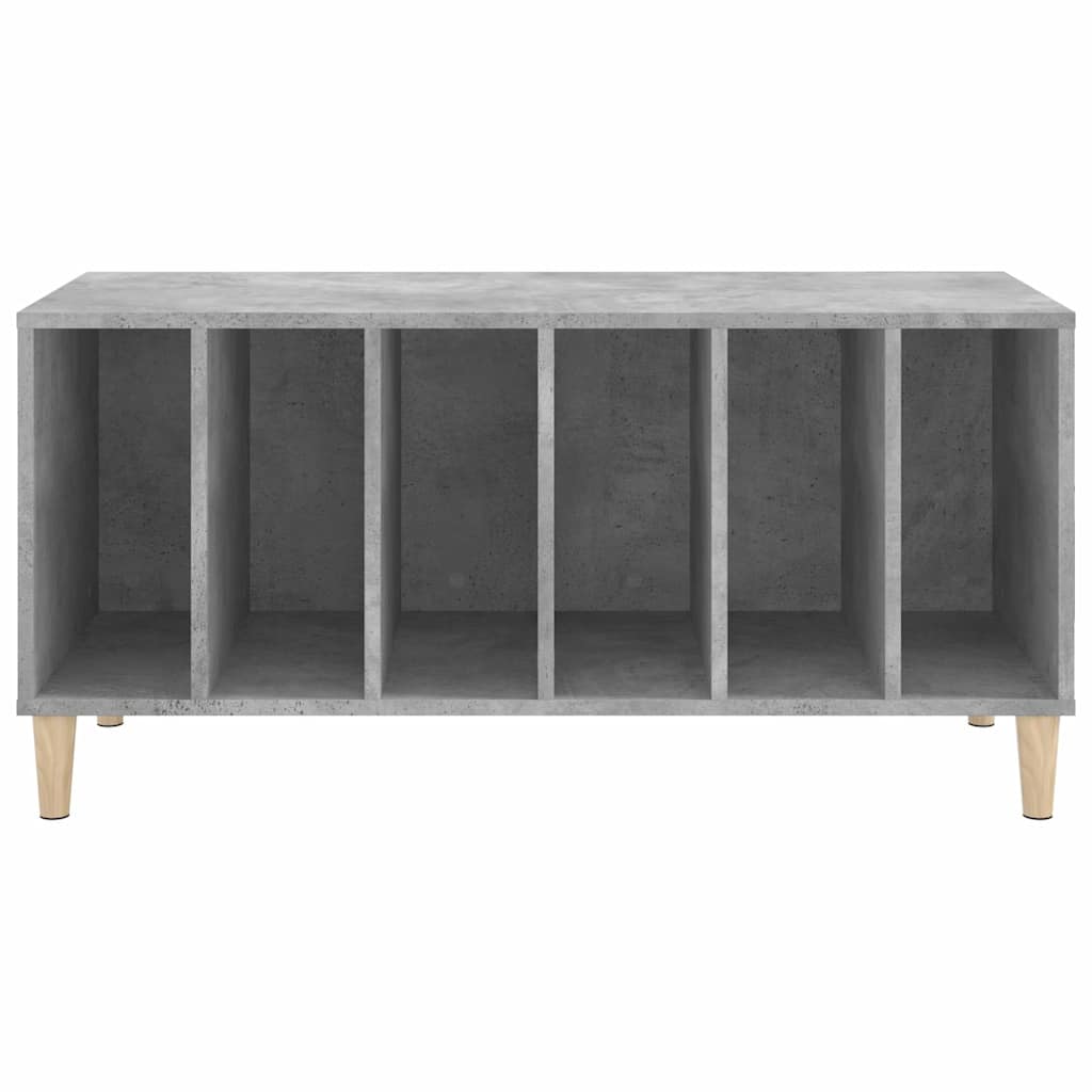 vidaXL Record Cabinet Concrete Grey 100x38x48 cm Engineered Wood 5