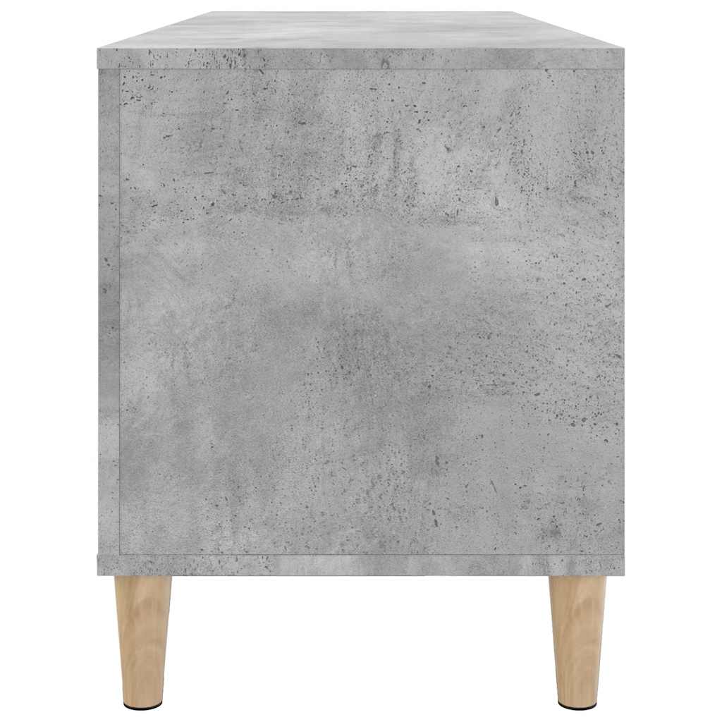 vidaXL Record Cabinet Concrete Grey 100x38x48 cm Engineered Wood 6