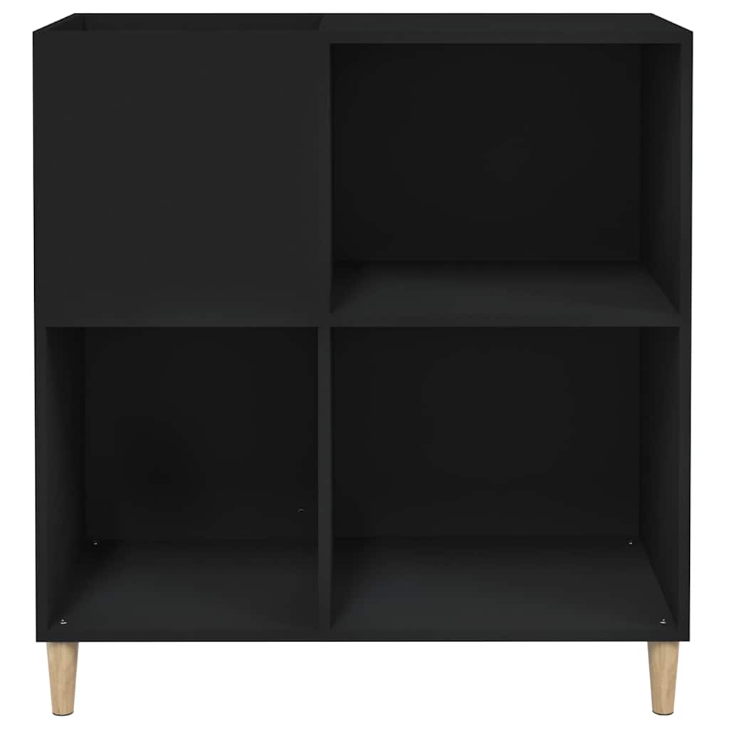 vidaXL Record Cabinet Black 84.5x38x89 cm Engineered Wood 5