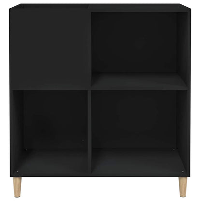 vidaXL Record Cabinet Black 84.5x38x89 cm Engineered Wood 5