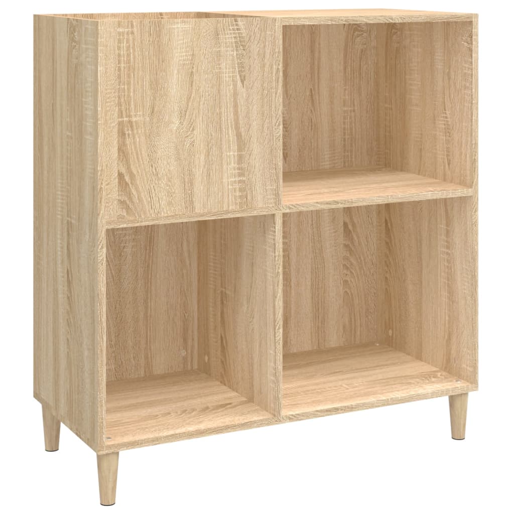 Record Cabinet 84,5x38x89 cm Engineered Wood Sonoma oak