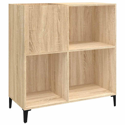 vidaXL Record Cabinet Sonoma Oak 84.5x38x89 cm Engineered Wood 2