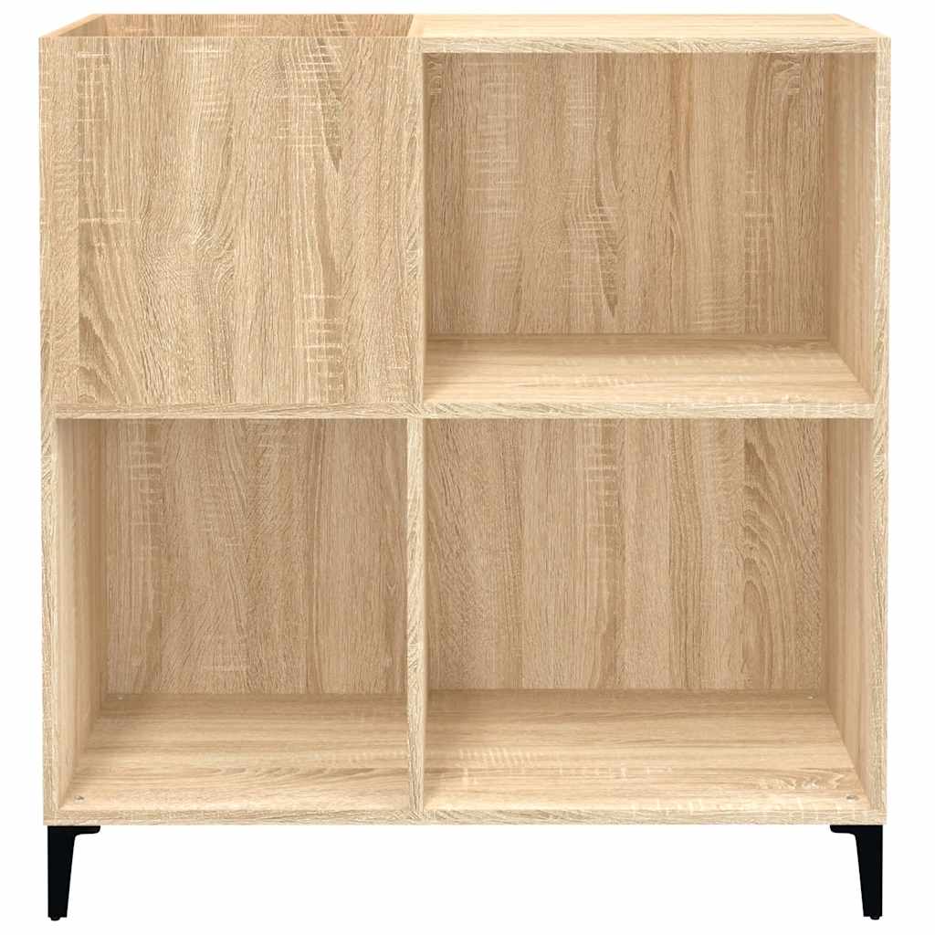vidaXL Record Cabinet Sonoma Oak 84.5x38x89 cm Engineered Wood 5