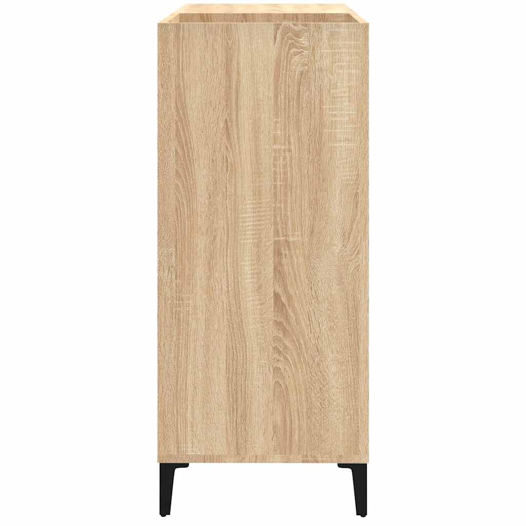 vidaXL Record Cabinet Sonoma Oak 84.5x38x89 cm Engineered Wood 6