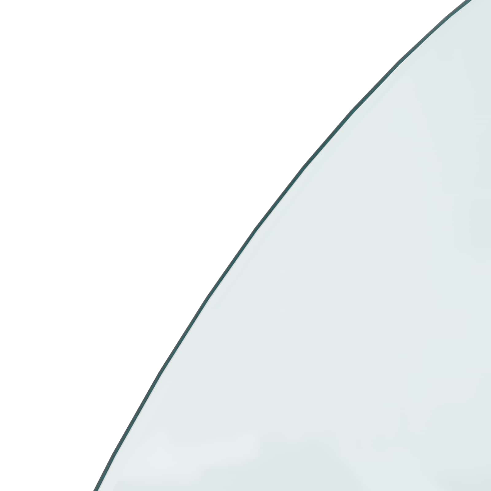 vidaXL Fireplace Glass Plate Transparent 1200 x 600 mm Glass 6