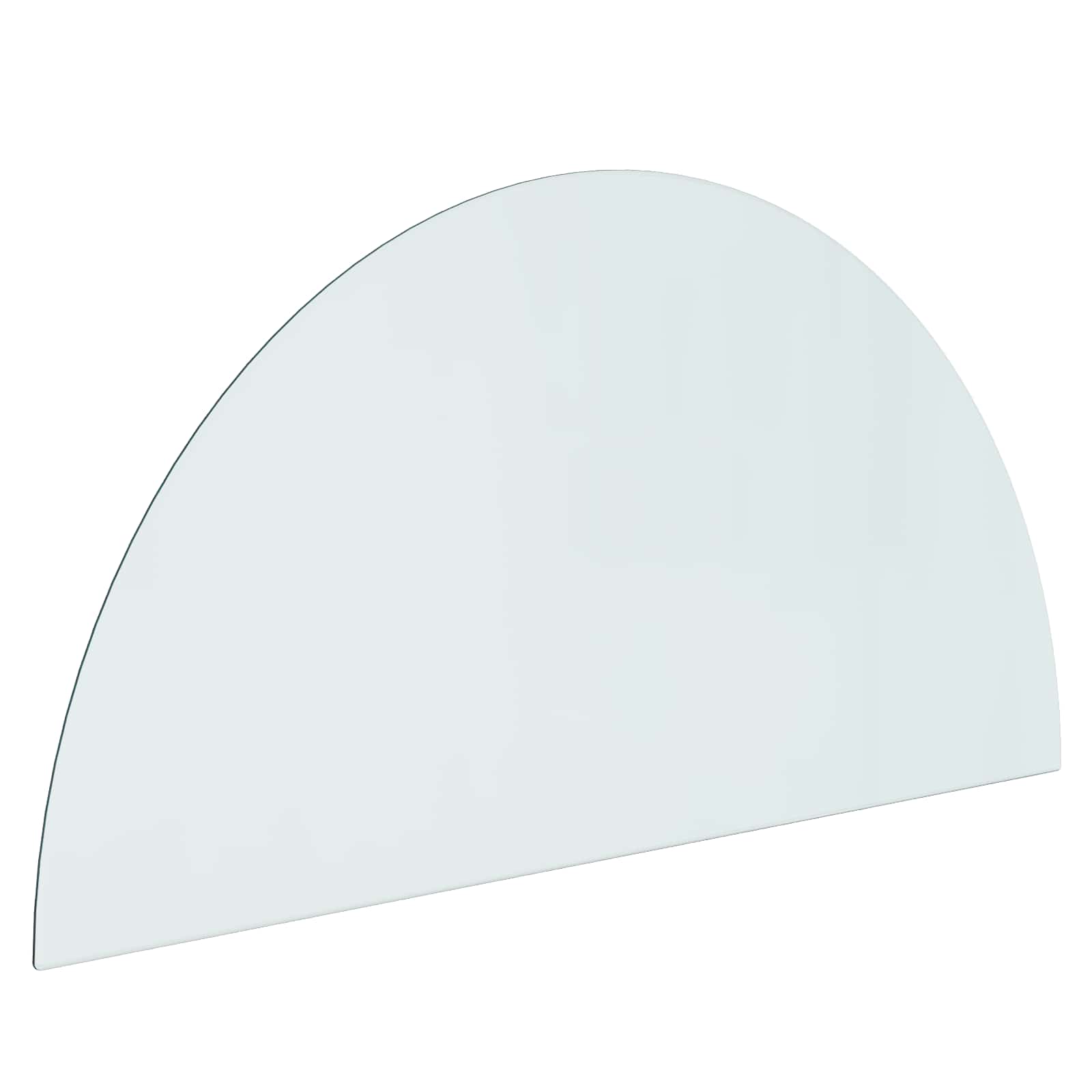 vidaXL Fireplace Glass Plate Transparent 1200 x 600 mm Glass 2