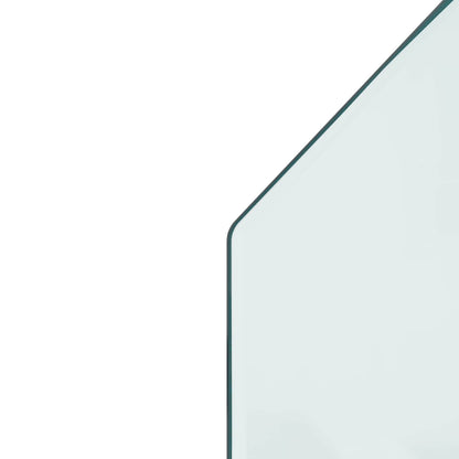 vidaXL Fireplace Glass Plate Transparent 120 x 50 cm Glass 6