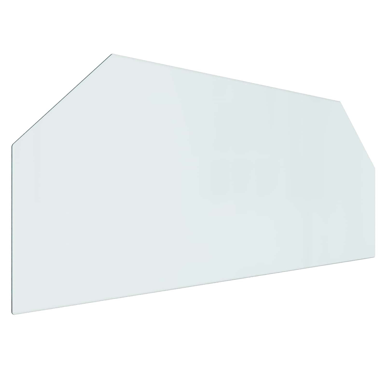 vidaXL Fireplace Glass Plate Transparent 120 x 50 cm Glass 2