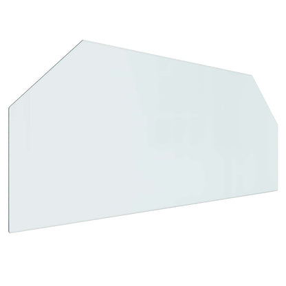 vidaXL Fireplace Glass Plate Transparent 120 x 50 cm Glass 2
