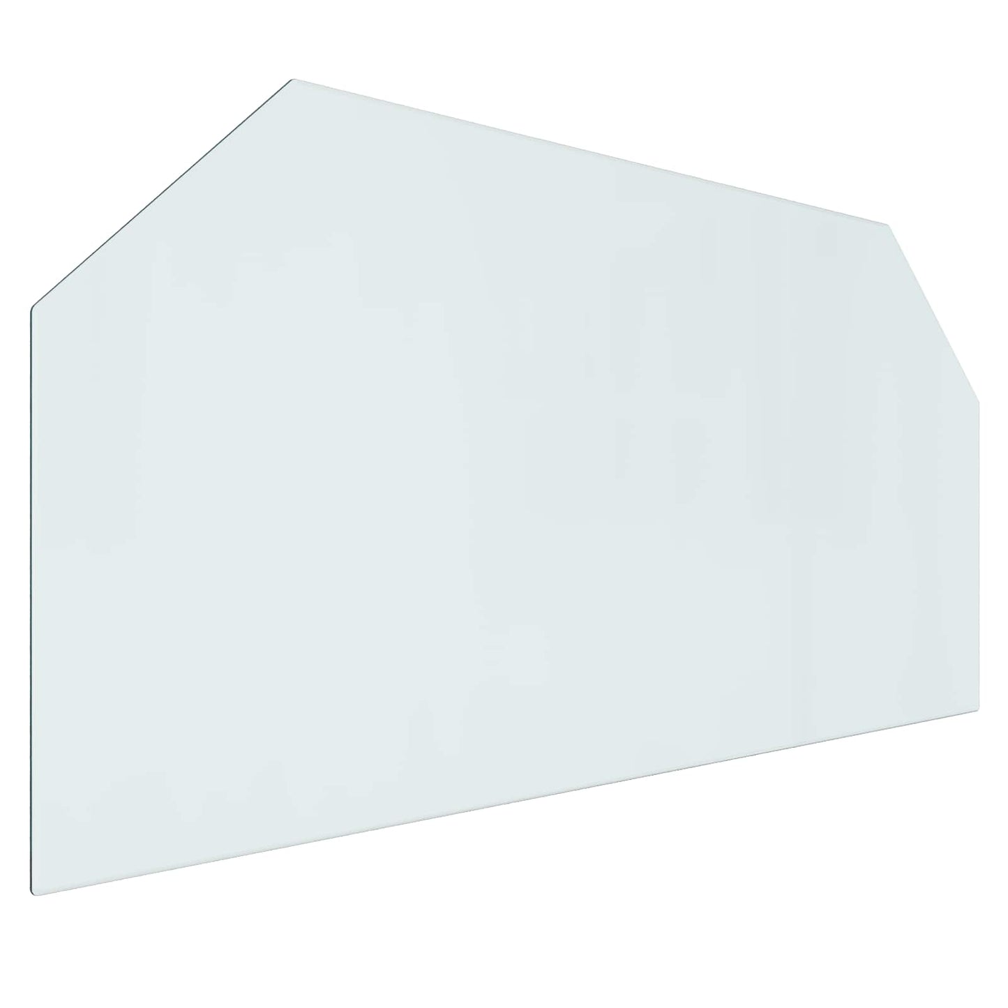 vidaXL Fireplace Glass Plate Transparent 120 x 60 cm Glass 2