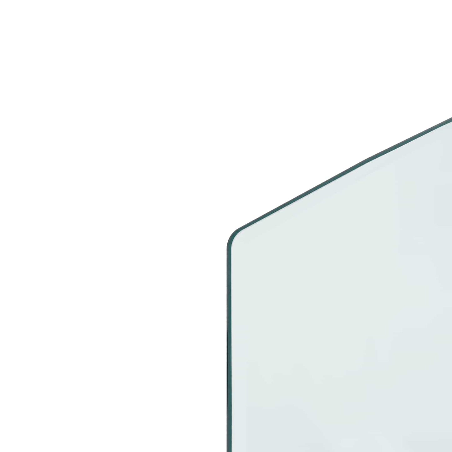 vidaXL Fireplace Glass Plate Transparent 120 x 60 cm Glass 6