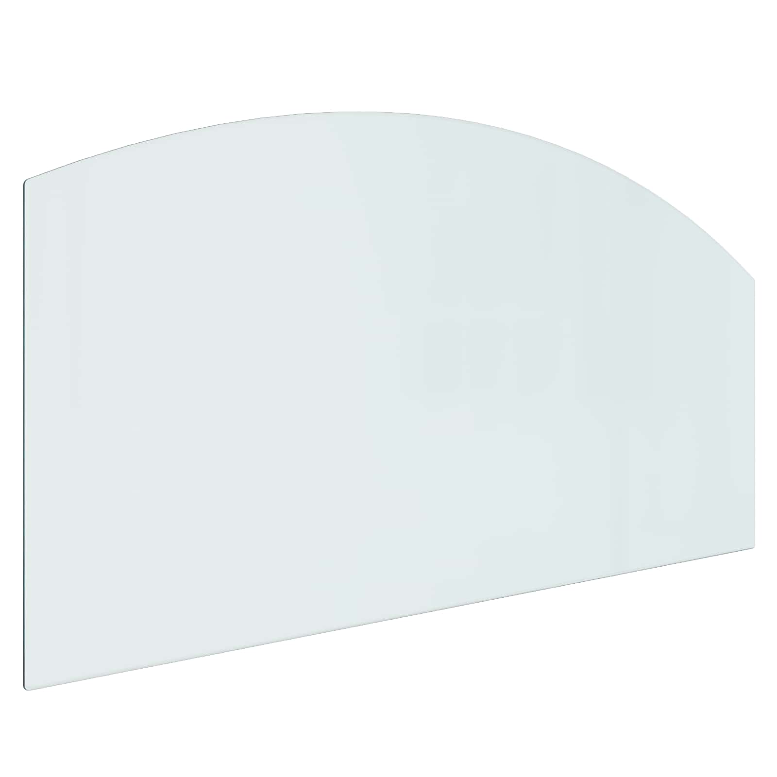 vidaXL Fireplace Glass Plate Transparent 120 x 60 cm Glass 2