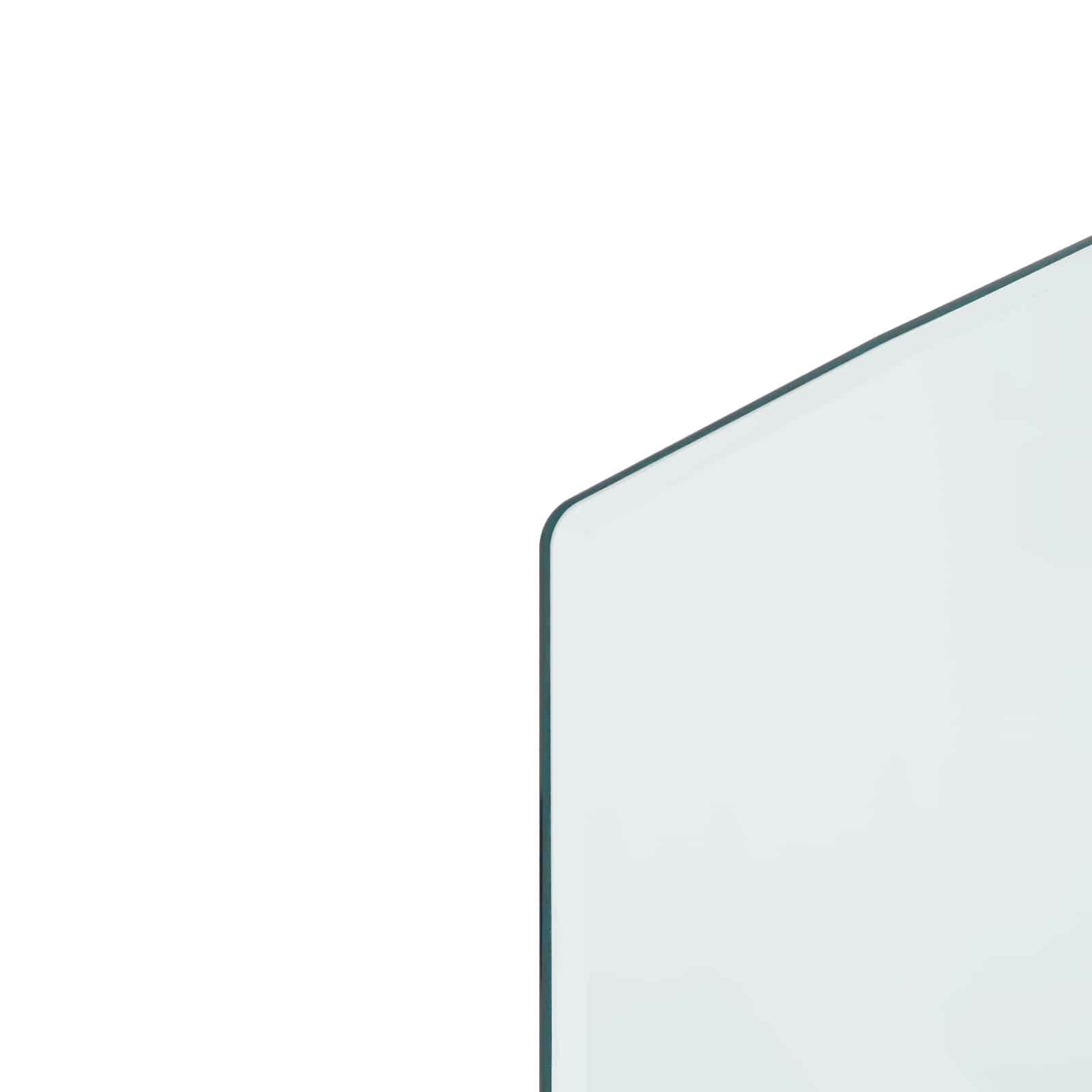 vidaXL Fireplace Glass Plate Transparent 120 x 50 cm Glass 6