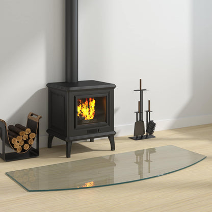 vidaXL Fireplace Glass Plate Transparent 120 x 50 cm Glass 1