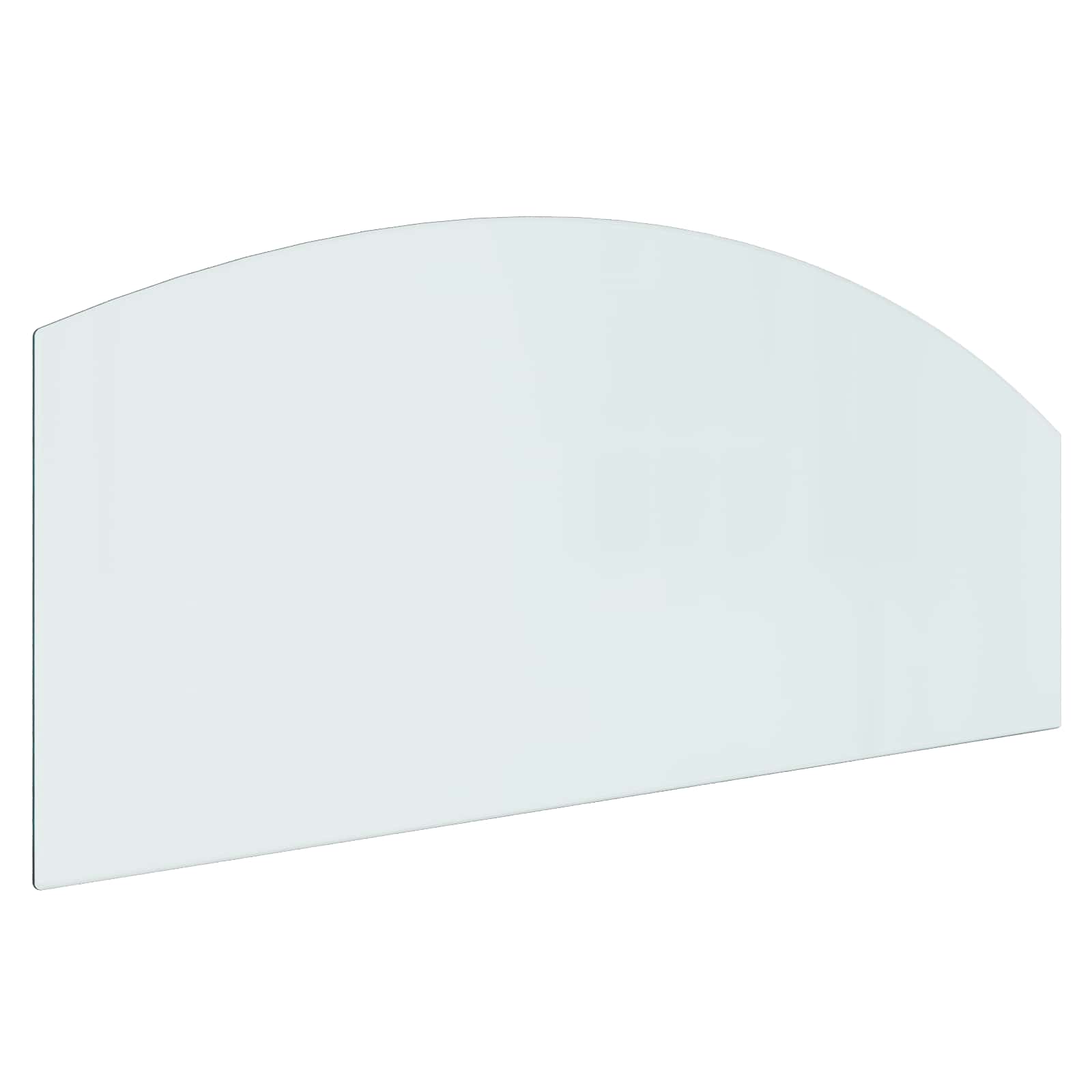 vidaXL Fireplace Glass Plate Transparent 120 x 50 cm Glass 2