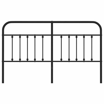vidaXL Metal Replace Headboard Black 160 cm 4