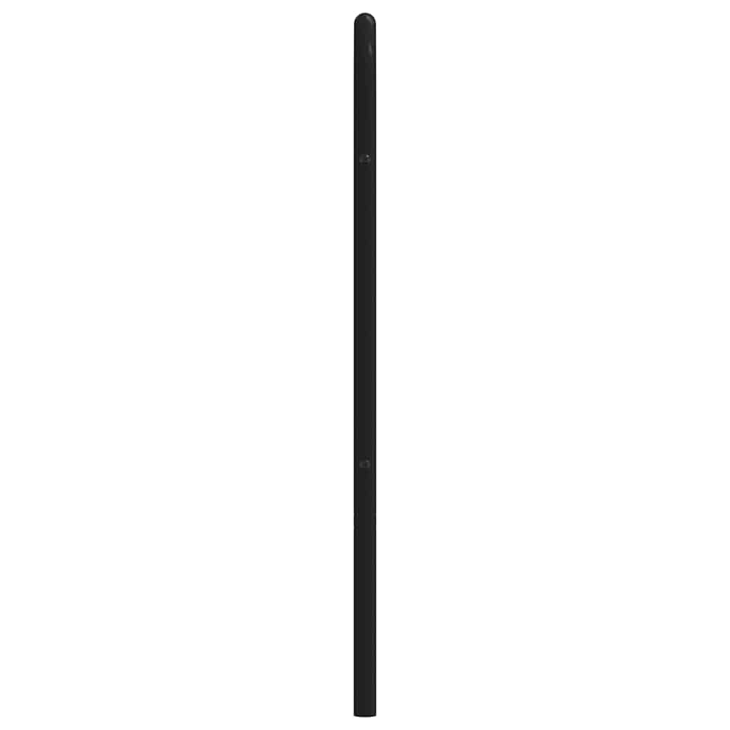 vidaXL Metal Replace Headboard Black 160 cm 5