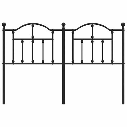 vidaXL Headboard | Black | Steel | Double Bed | Durable | Black Headboard 4
