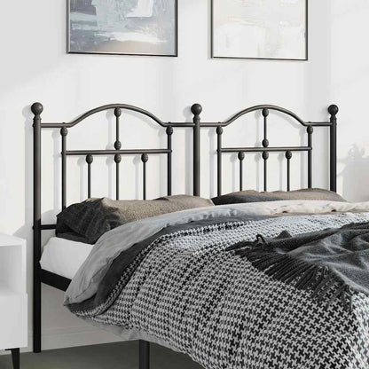 vidaXL Metal Replace Headboard Black 150 cm 1
