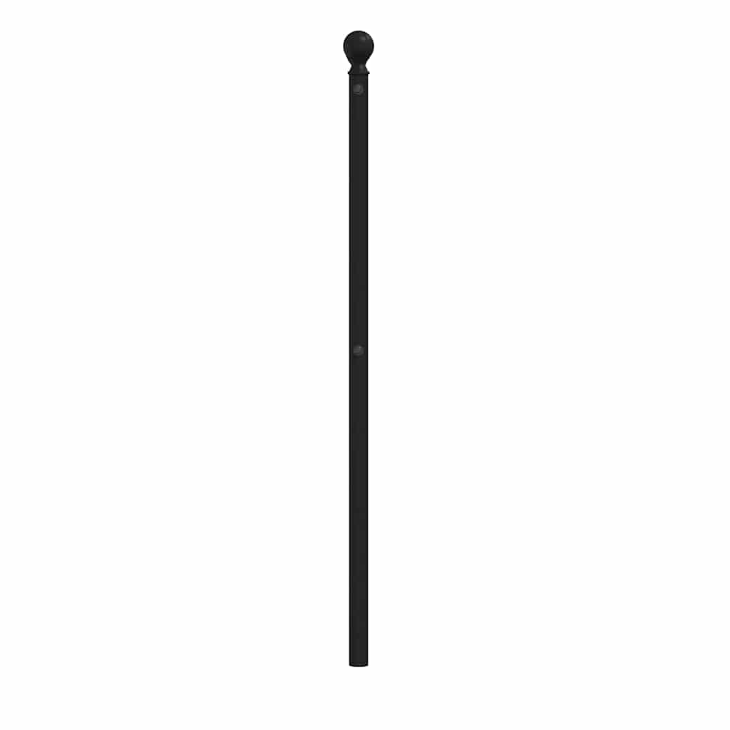 vidaXL Metal Replace Headboard Black 160 cm 4