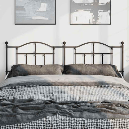 vidaXL Metal Replace Headboard Black 180 cm 3