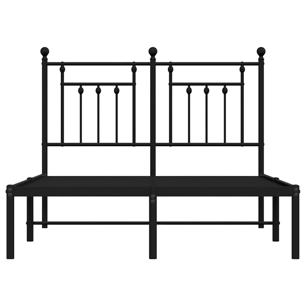 vidaXL Bed Frame | Black | Powder-Coated Steel | Double | Bed Frame 6