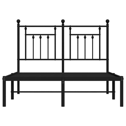 vidaXL Bed Frame | Black | Powder-Coated Steel | 135 x 190 cm | Bed Frame 6