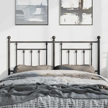 vidaXL Metal Replace Headboard Black 135 cm 3