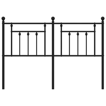 vidaXL Metal Replace Headboard Black 135 cm 4