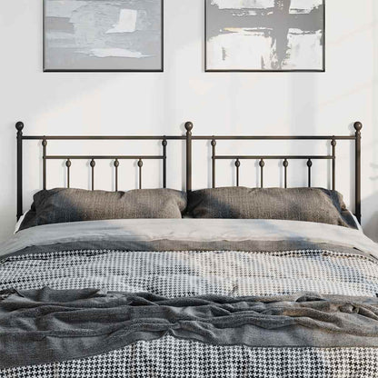 vidaXL Metal Replace Headboard Black 180 cm 3