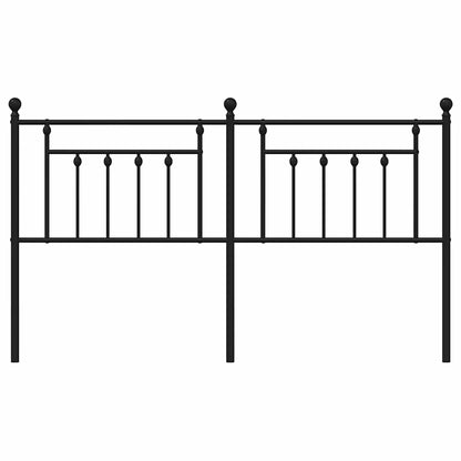 vidaXL Metal Replace Headboard Black 180 cm 4