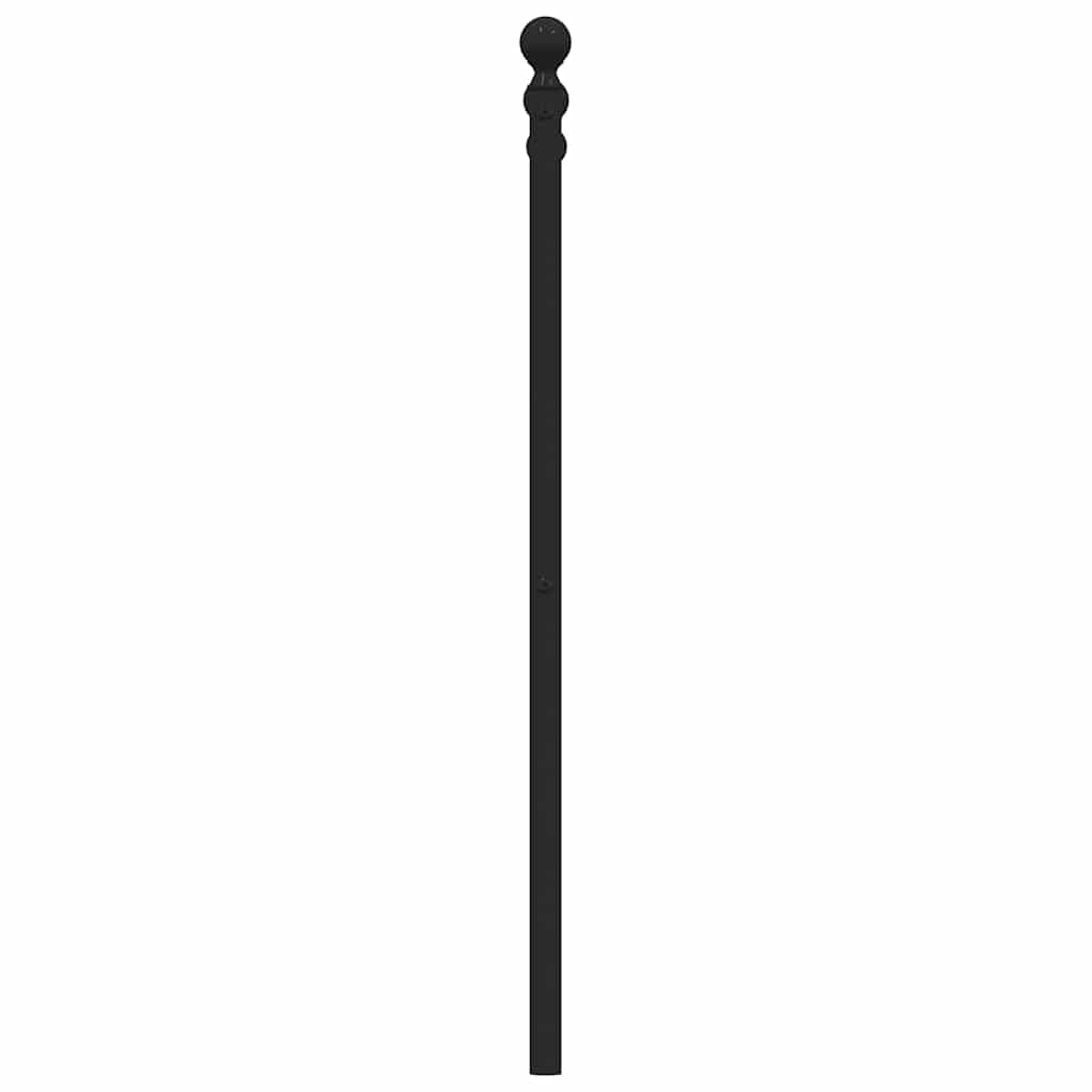 vidaXL Metal Replace Headboard Black 180 cm 5