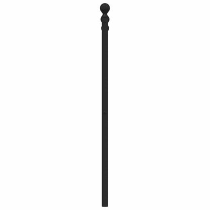 vidaXL Metal Replace Headboard Black 180 cm 5