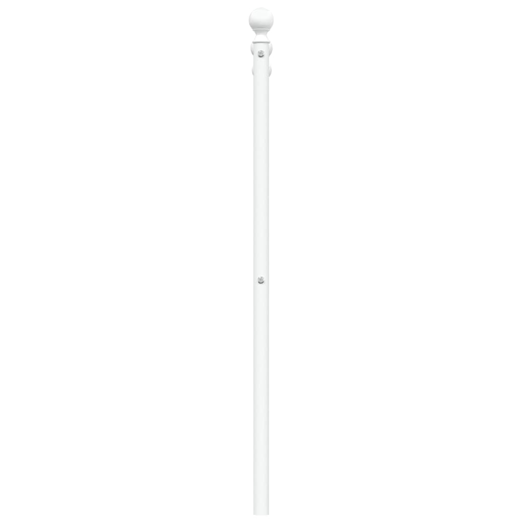 vidaXL Metal Replace Headboard White 160 cm 5