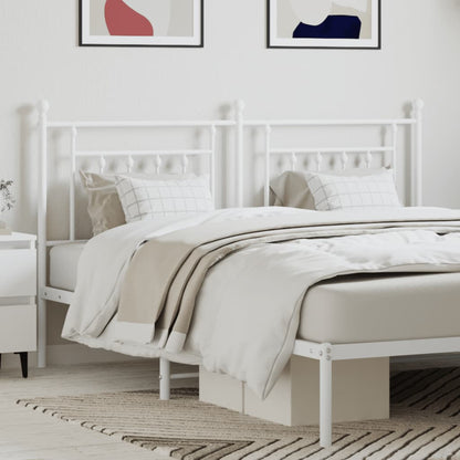 vidaXL Metal Replace Headboard White 160 cm 1