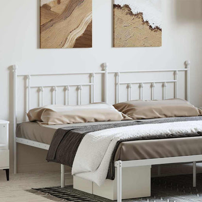 vidaXL Metal Replace Headboard White 180 cm 1