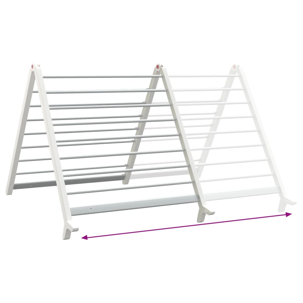 vidaXL Drying Rack for Bathtub Extendable 53-90 cm Aluminium 6