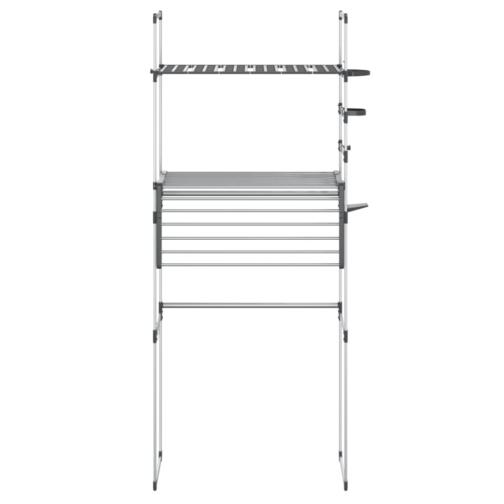 vidaXL Washing Machine Shelf 77x52x192 cm Aluminium 4