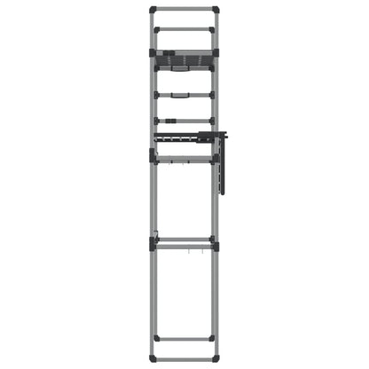 vidaXL Washing Machine Shelf 77x52x192 cm Aluminium 5