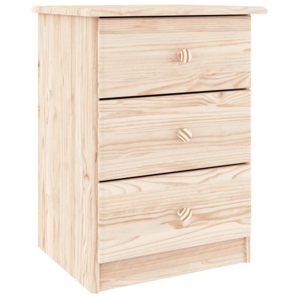 vidaXL Bedside Cabinet ALTA 41x35x55.5 Solid Wood Pine 2