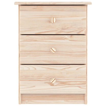 vidaXL Bedside Cabinet ALTA 41x35x55.5 Solid Wood Pine 3