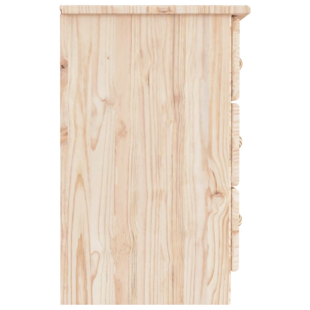 vidaXL Bedside Cabinet ALTA 41x35x55.5 Solid Wood Pine 5