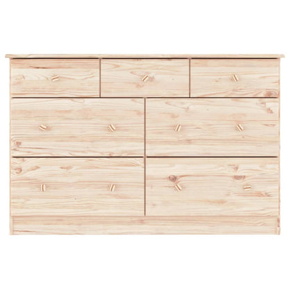 vidaXL Chest of Drawers ALTA 112x35x73 cm Solid Wood Pine 4